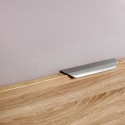DESIGN-Canapé abatible de madera de alta capacidad tapa única de color natural.