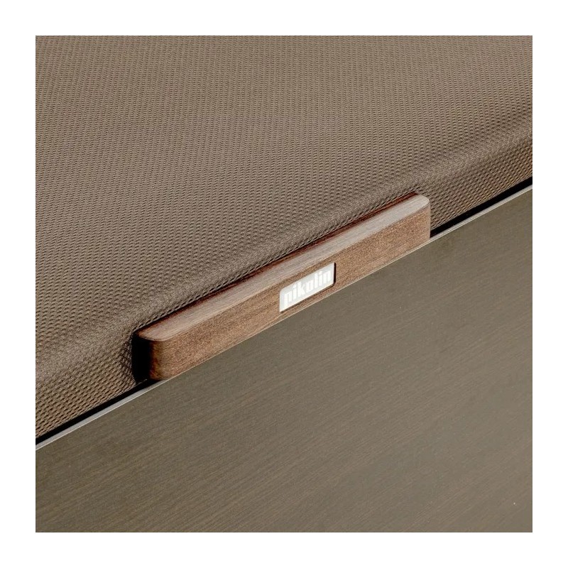 Canapé Naturbox Plus de Pikolin: gran capacidad, apertura fácil y diseño elegante con base tapizada y estructura resistente.