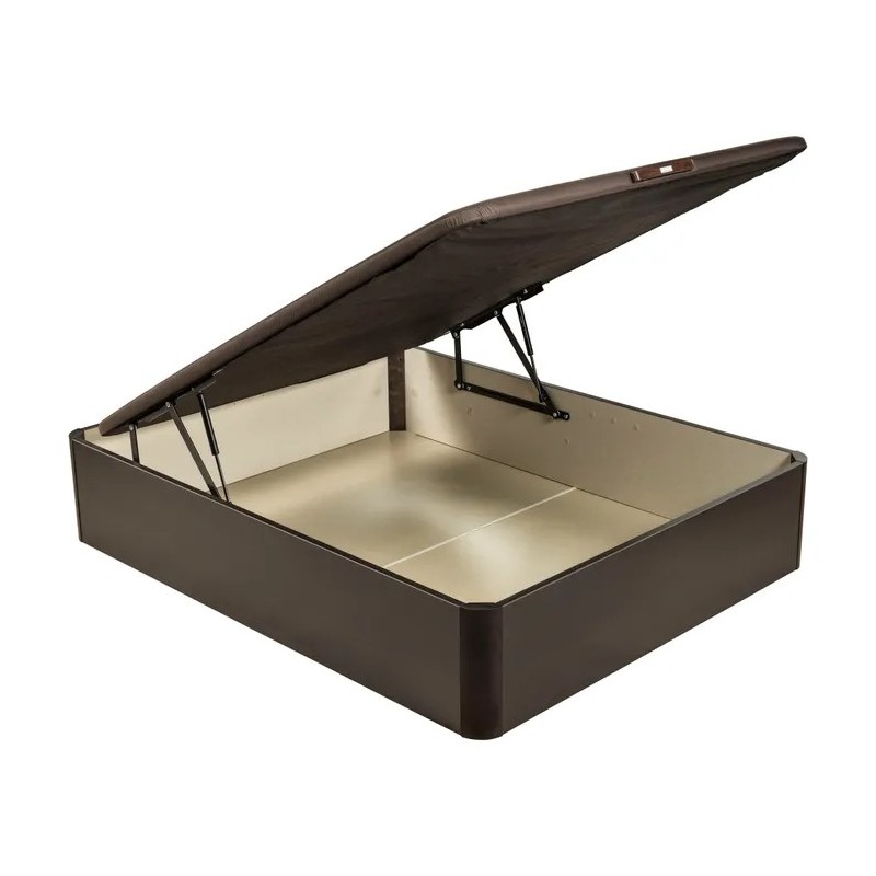 NATURBOX 2.0 PLUS-Canapé abatible de alta capacidad color wengué. COLCHONERIAS WAKE UP.