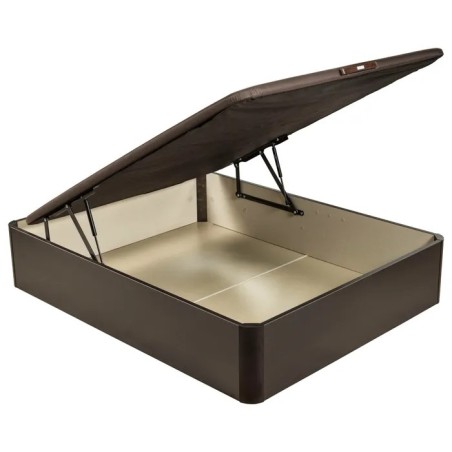 NATURBOX 2.0 PLUS-Canapé abatible de alta capacidad color wengué. COLCHONERIAS WAKE UP.