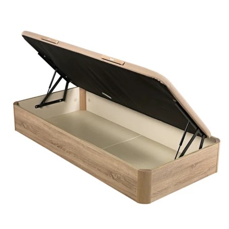 NATURBOX JUV- Canapé abatible de madera juvenil de color natural. COLCHONERIA WAKE UP.