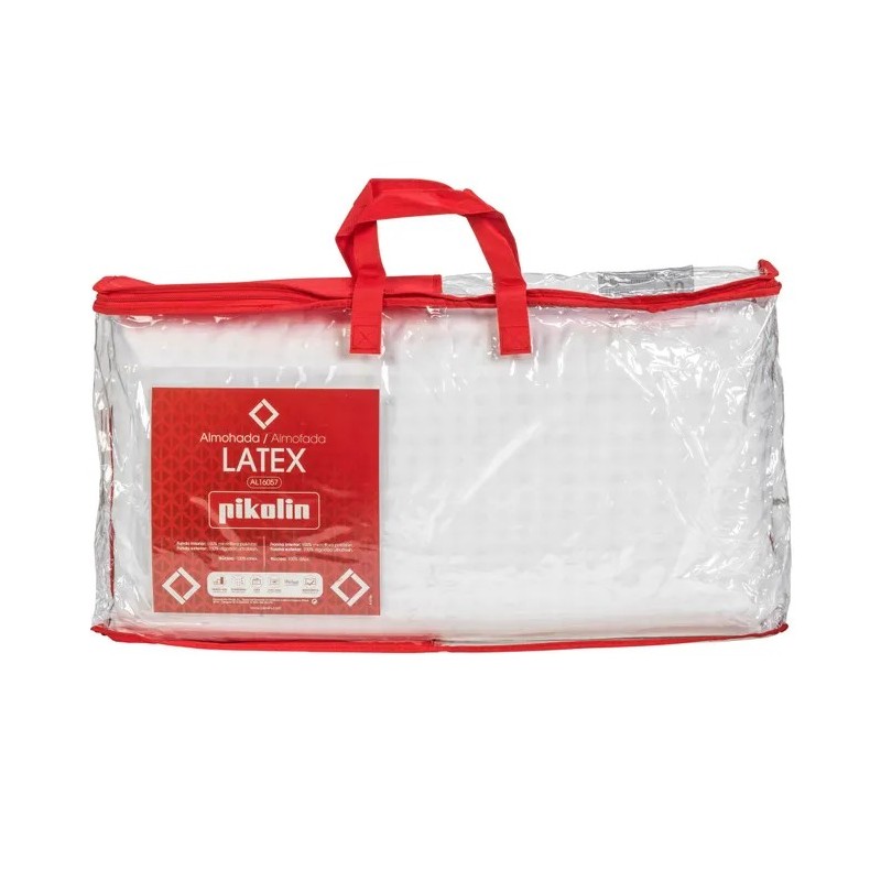Almohada de látex Pikolin con adaptabilidad y transpirabilidad superior. Disponible en Colchonerías Wake Up Extremadura.